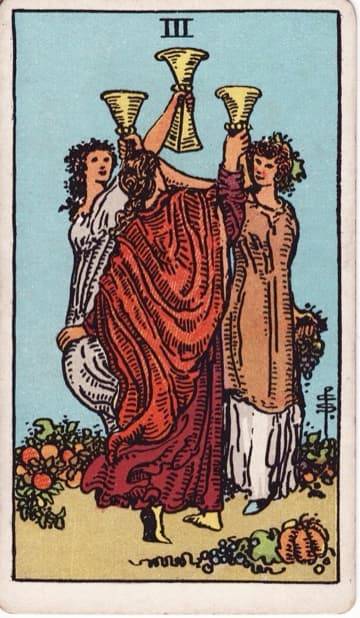 Three of Cups — Ba Cốc