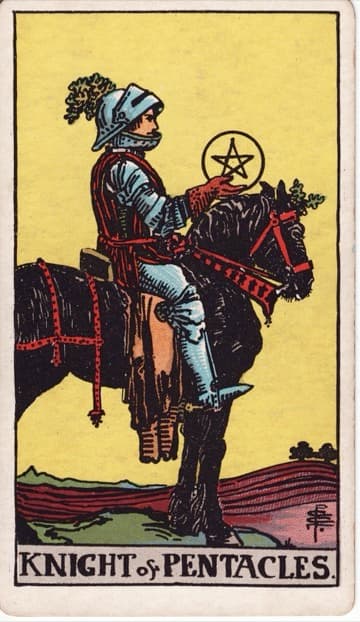 Knight of Pentacles — Hiệp Sĩ Tiền