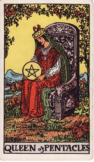 Queen of Pentacles — Hoàng Hậu Tiền