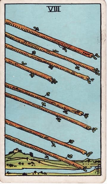 Eight of Wands — Tám Gậy