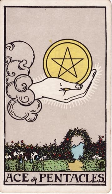 Ace of Pentacles — Át Tiền