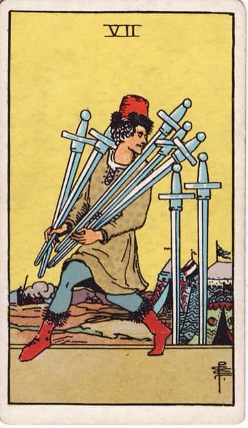 Seven of Swords — Bảy Kiếm