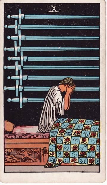 Nine of Swords — Chín Kiếm