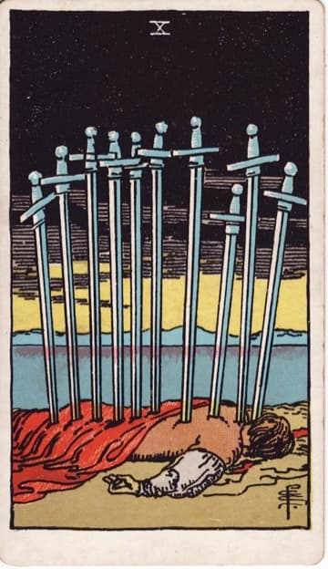 Ten of Swords — Mười Kiếm