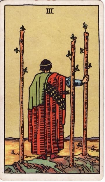 Three of Wands — Ba Gậy
