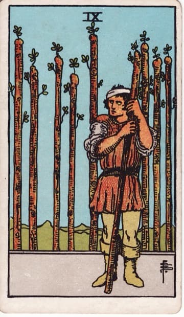 Nine of Wands — Chín Gậy
