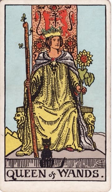 Queen of Wands — Hoàng Hậu Gậy